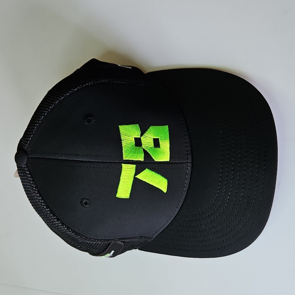 The Game Black Cap with Neon Green #78 Agustin Canapino